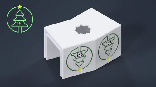 STL File - Permatrack Bottom Hole 2:12 Angled Corner Bracket