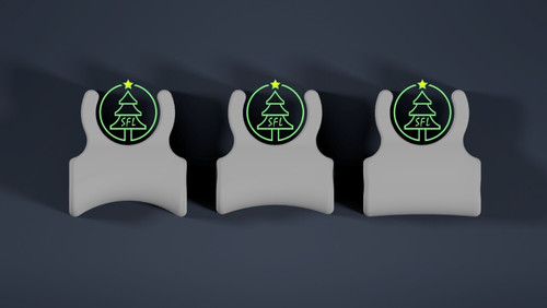 STL File - Bullet Pixel Tree Clip