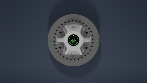 STL File - 1/2" EMT Mini Me Seed Pixel Tree Topper