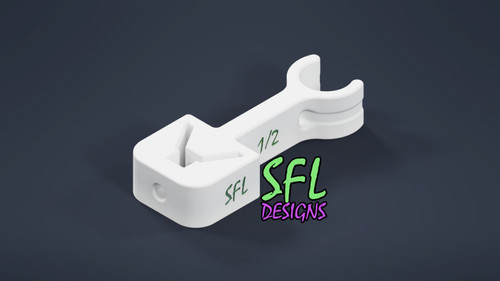 STL File - 3/4" PVC Pipe (Open) to U-Post Mount