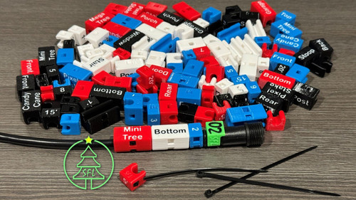 STL FILE - 6.25mm OD Pigtail Wire Labeling Clips​ - BLANK