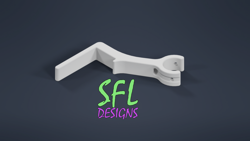 STL FILE - 25mm PVC Extended Shutter Mount Clip