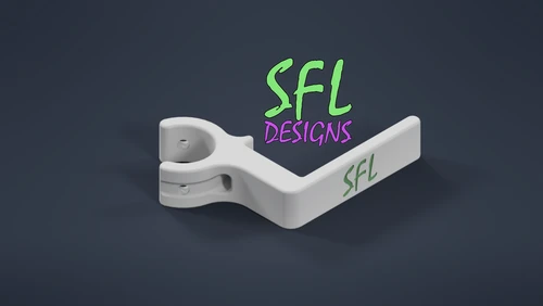 STL FILE - 25mm PVC Flush Shutter Mount Clip