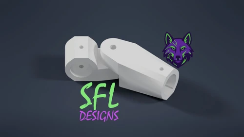 STL File - Adjustable Coyote Connector 3/4" PVC Part A