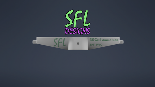 STL File - 0.30 CAL Ammo Can Mount 3/4" PVC