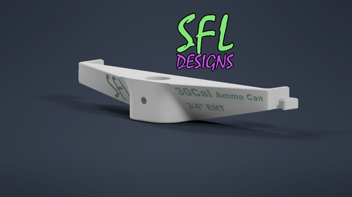 STL File - 0.30 CAL Ammo Can Mount 3/4" EMT