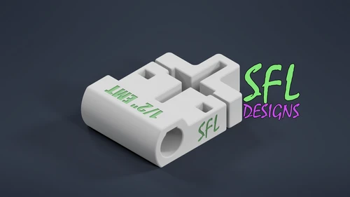 STL File - T-Post to Horizontal 1/2" EMT Pipe Bracket
