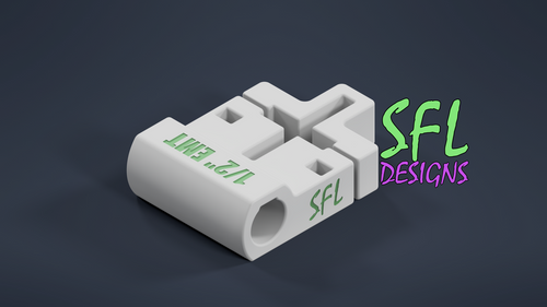 STL File - T-Post to Horizontal 1/2" EMT Pipe Bracket