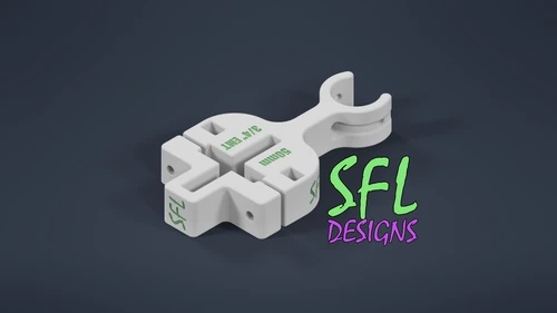 STL File - T-Post to Open Vertical 3/4" EMT Pipe Bracket