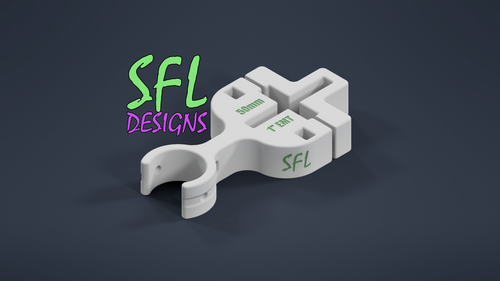 STL File - T-Post to Open Vertical 1" EMT Pipe Bracket
