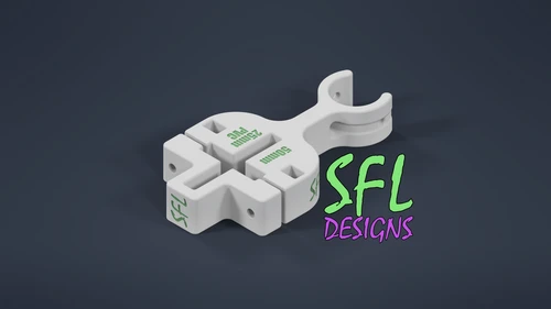 STL File - T-Post to Open Vertical 25mm PVC Pipe Bracket