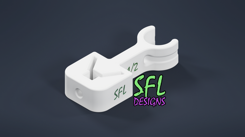 STL File - 3/4" EMT Pipe (Open) to U-Post Mount