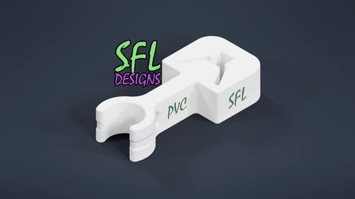 STL File - 3/4" EMT Pipe (Open) to U-Post Mount