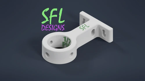 STL File - 3/4" PVC Pipe (Closed) to Coro Bracket Slimline