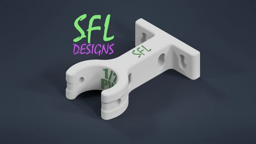 STL File - 20mm PVC Pipe (Open) to Coro Bracket Slimline