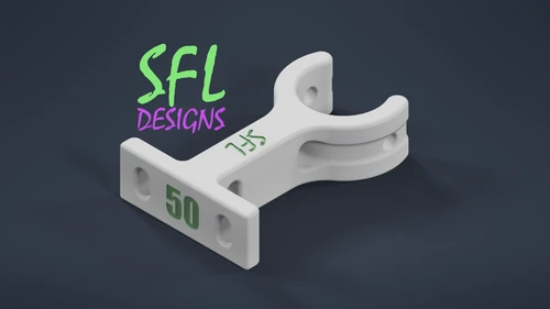 STL File - 20mm PVC Pipe (Open) to Coro Bracket Slimline
