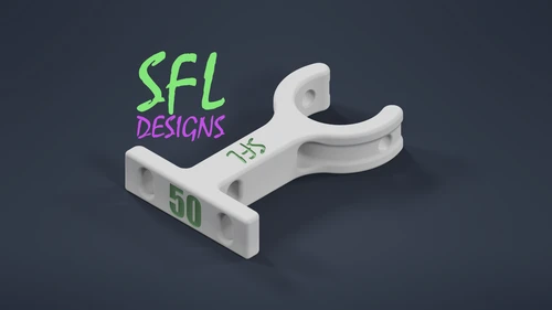 STL File - 3/4" PVC Pipe (Open) to Coro Bracket Ultra Slimline