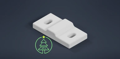 STL File - Pipe to Coro Front Brace Ultra Slimline