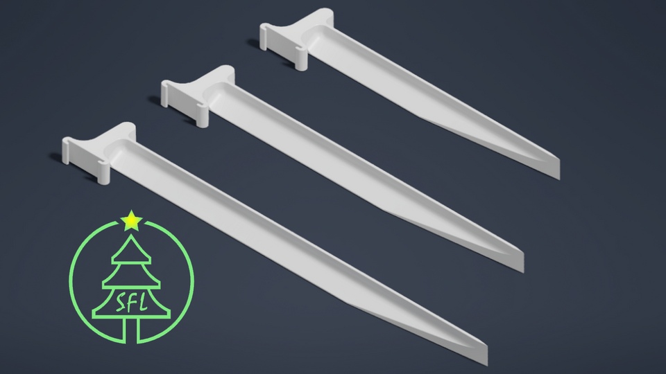 Pixel Strip Pipe Stakes 8", 10" & 12"