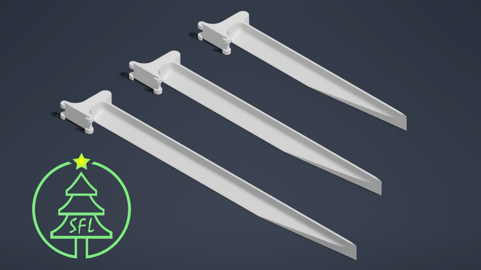 Pixel Strip Pipe Stakes 8", 10" & 12"