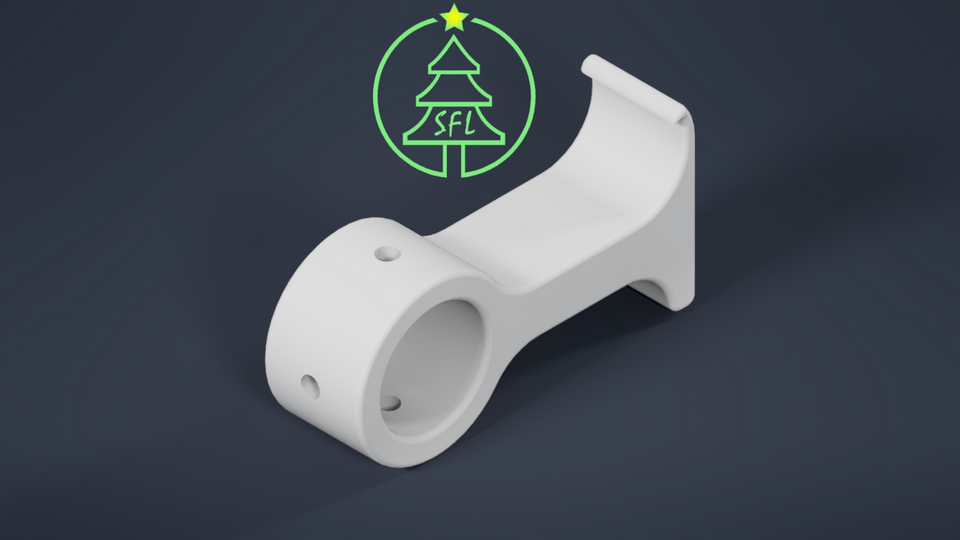 Pipe to Vinyl Siding Bracket