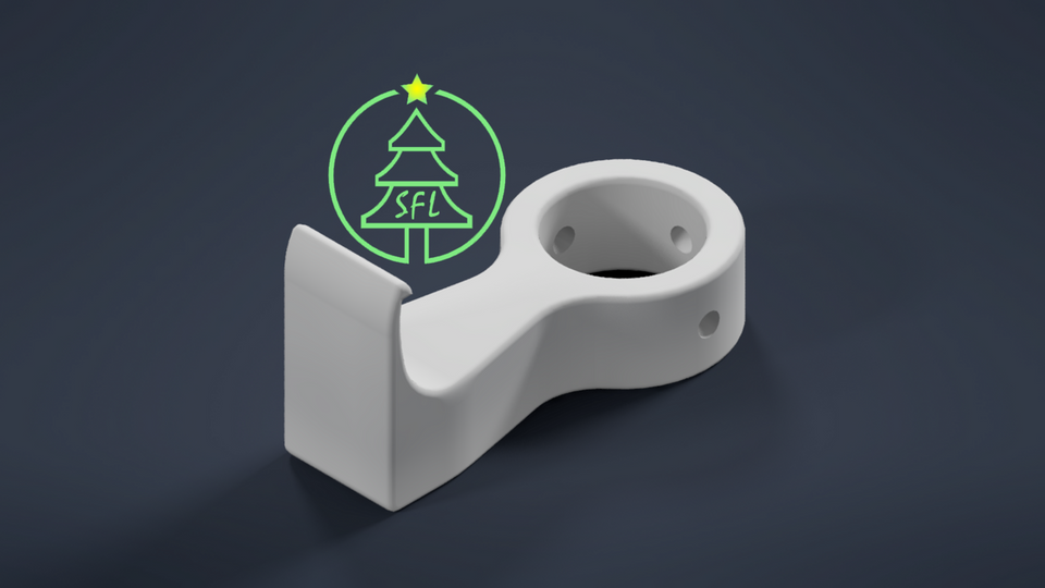 Pipe to Vinyl Siding Bracket