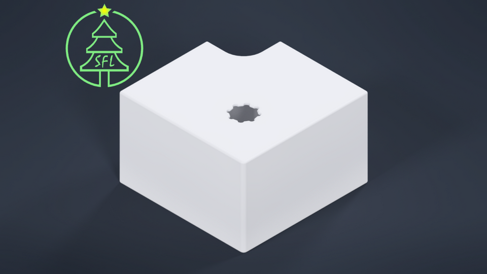 Bullet Track Angled Corner Bracket