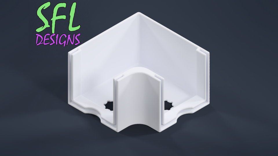 Bullet Track Angled Corner Bracket