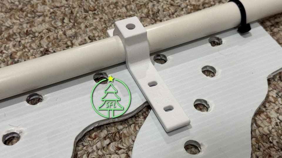 STL File - 1" PEX Flush Mount Icicle Pipe Clip