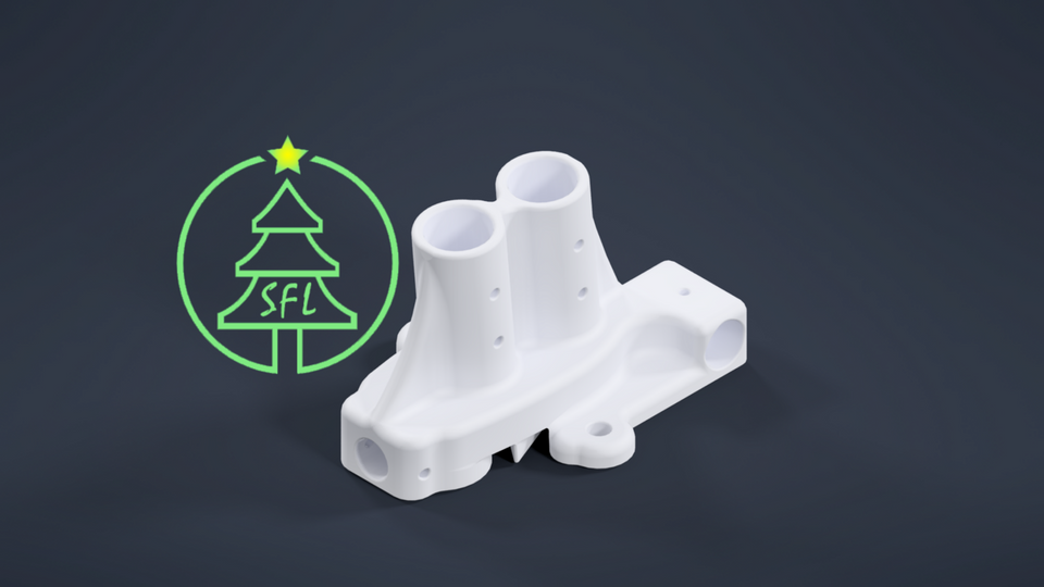 STL File - 1" PEX Dual SFL Ultimate Arch Base