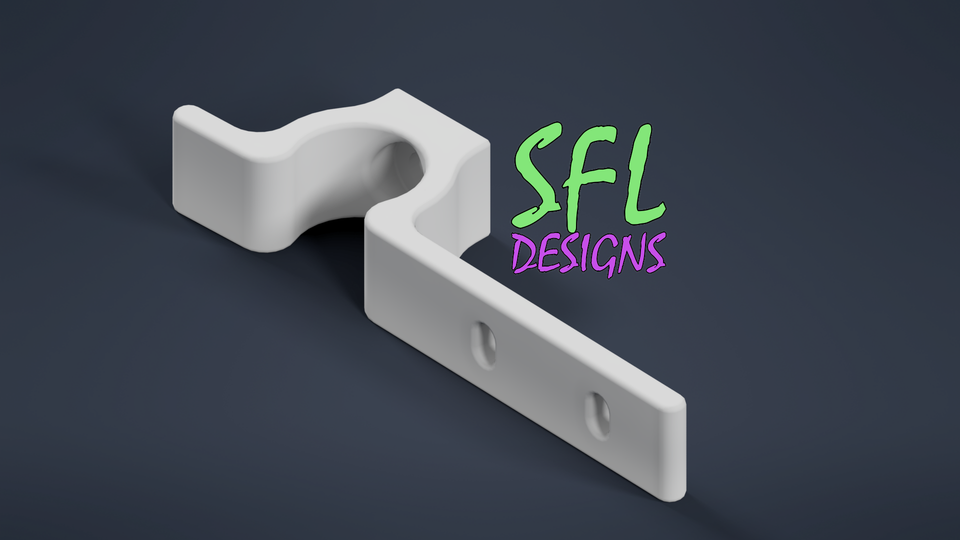STL File - 3/4" PEX Flush Mount Icicle Pipe Clip