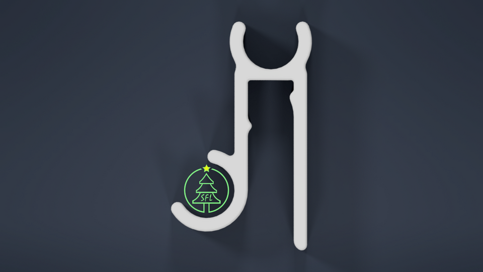 STL File - 3/4" PEX Slip Fit Gutter Clip