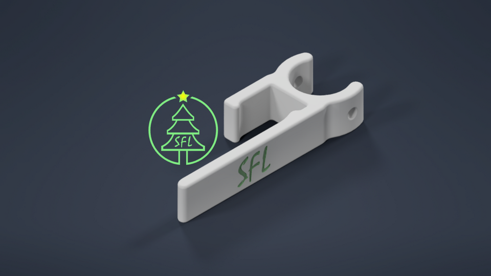STL File - 3/4" PEX Slip Fit Gutter Clip