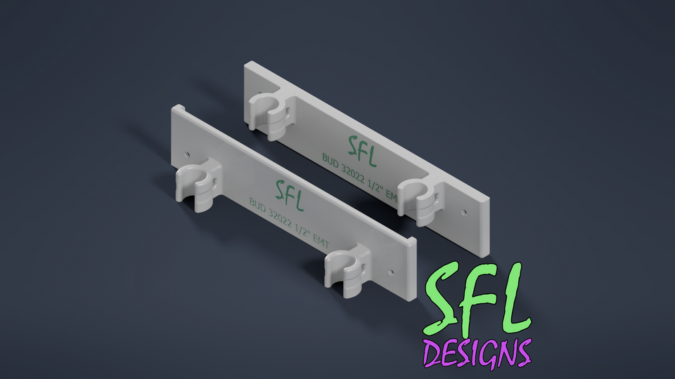 STL File - Budbox NBF-32022 Mount Dual 1/2" EMT