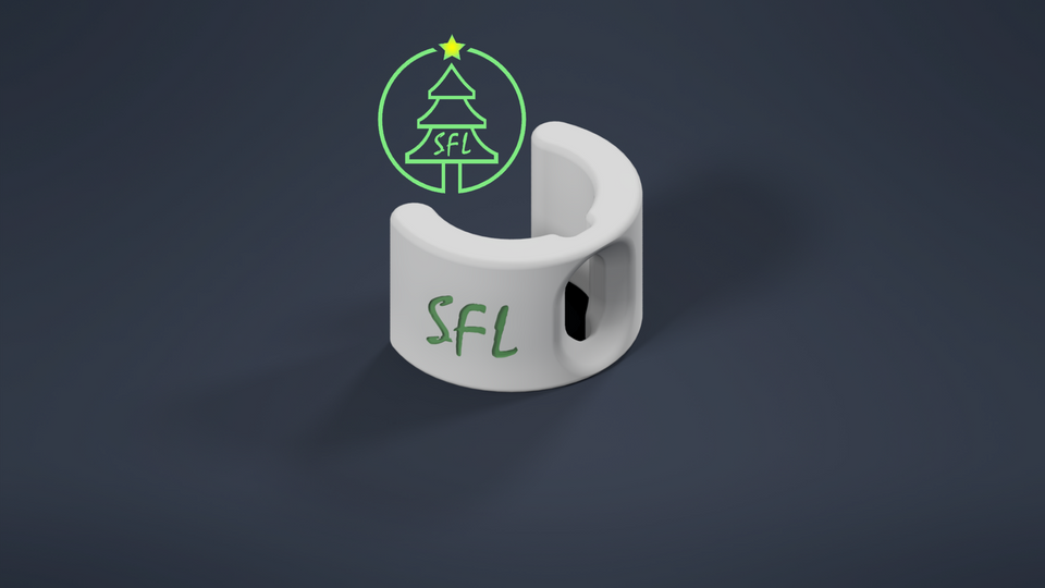 STL File - 25mm PVC Seed Pixel Pipe Clip