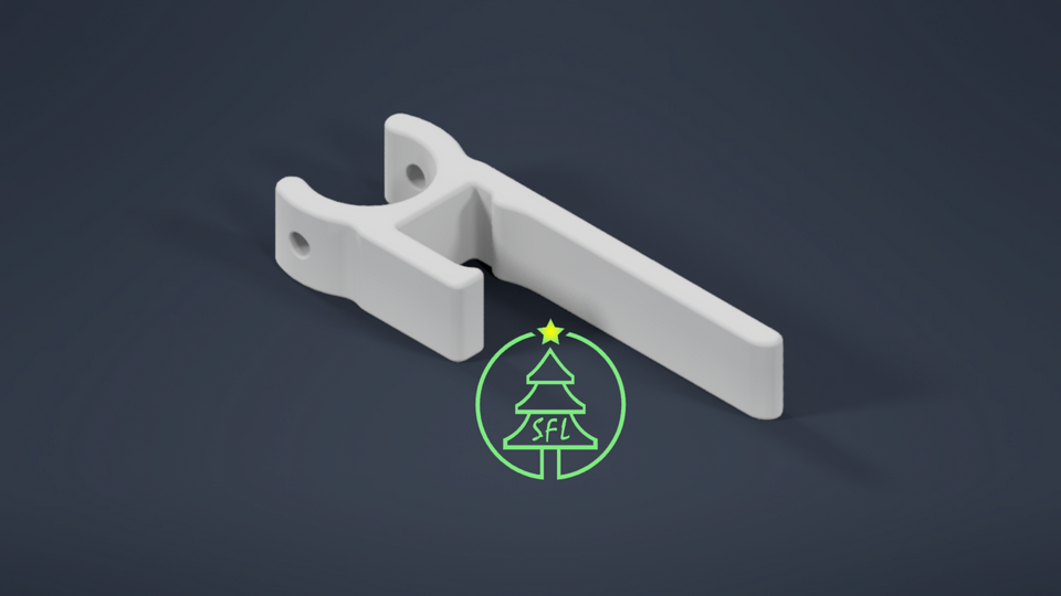 STL File - 25mm PVC Slip Fit Gutter Clip