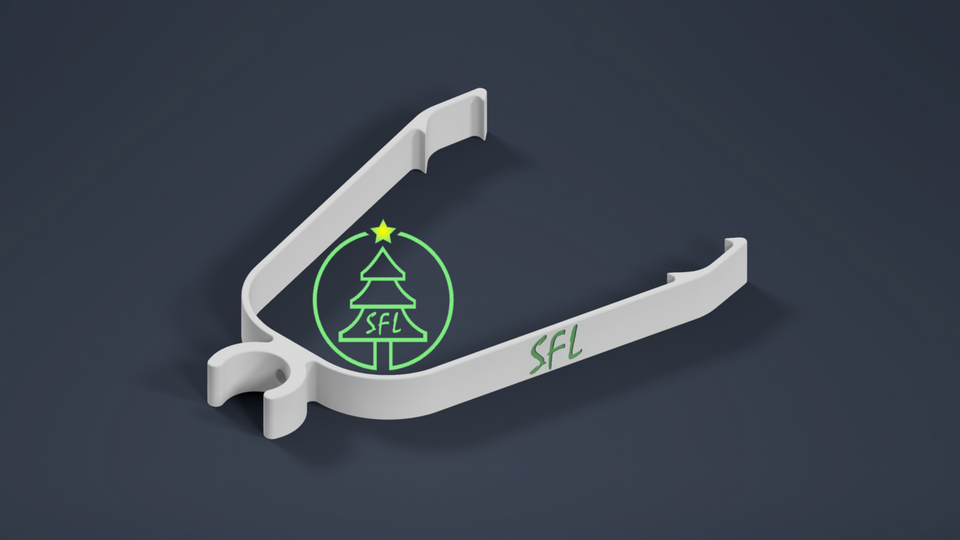 STL File - 25mm PVC Roof Peak Bracket