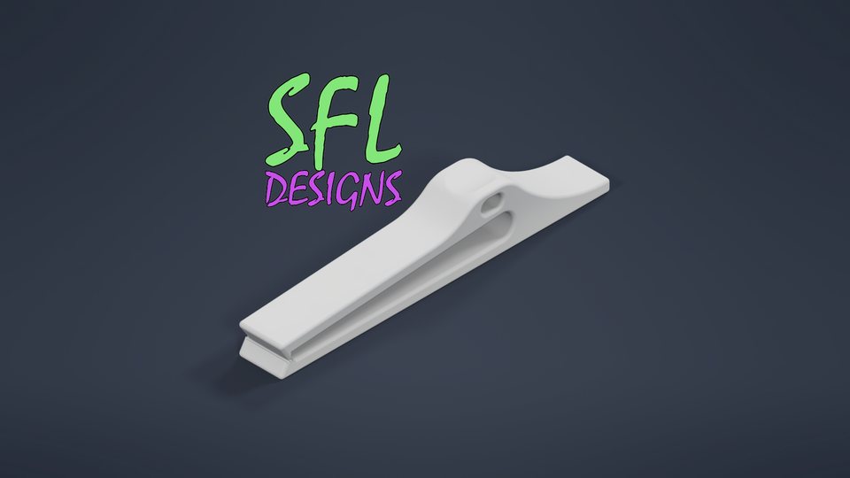 STL File - 20mm PVC Perpendicular Shingle Clip