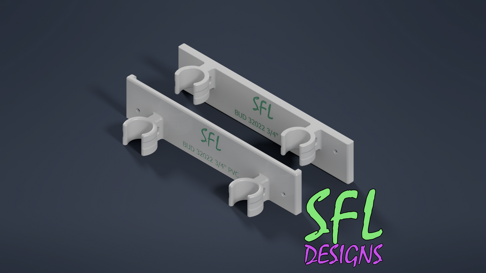 STL File - Budbox NBF-32022 Mount Dual 3/4" PVC