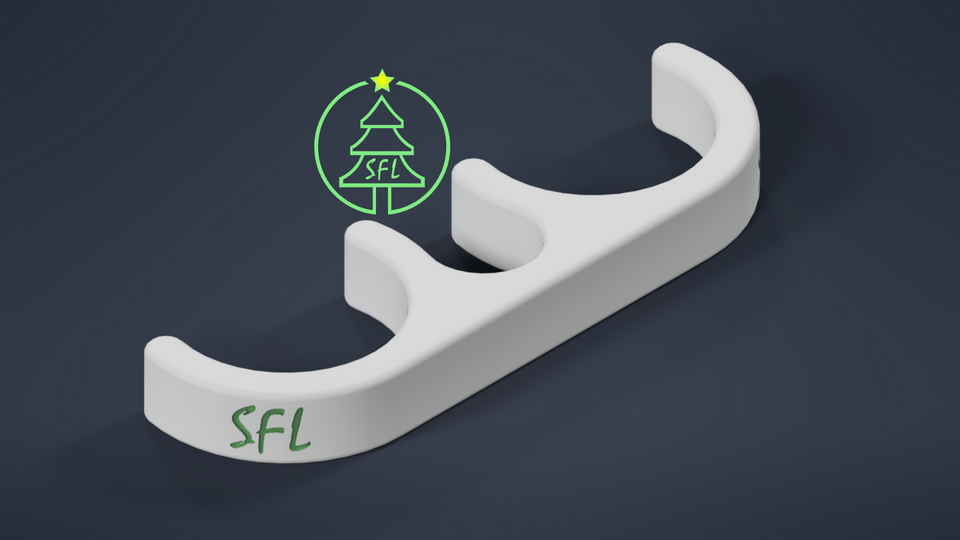 STL File - SFL Ultimate Arch Base Back Brace 3/4" PVC