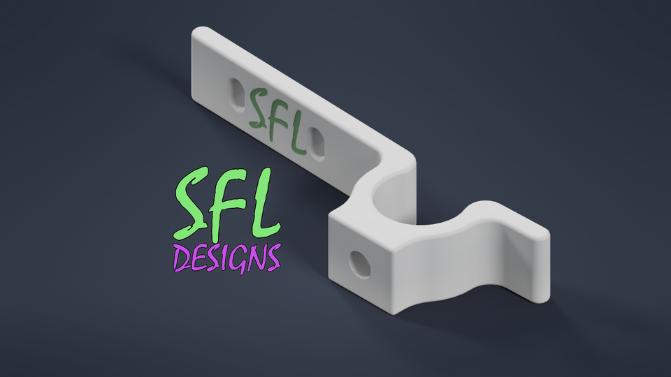 STL File - 1/2" PVC Flush Mount Icicle Pipe Clip