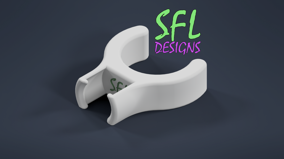 STL File - 1/2" PVC Perpendicular GumDrop Pixel Pipe Clip