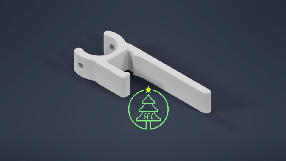 STL File - 1/2" PVC Slip Fit Gutter Clip