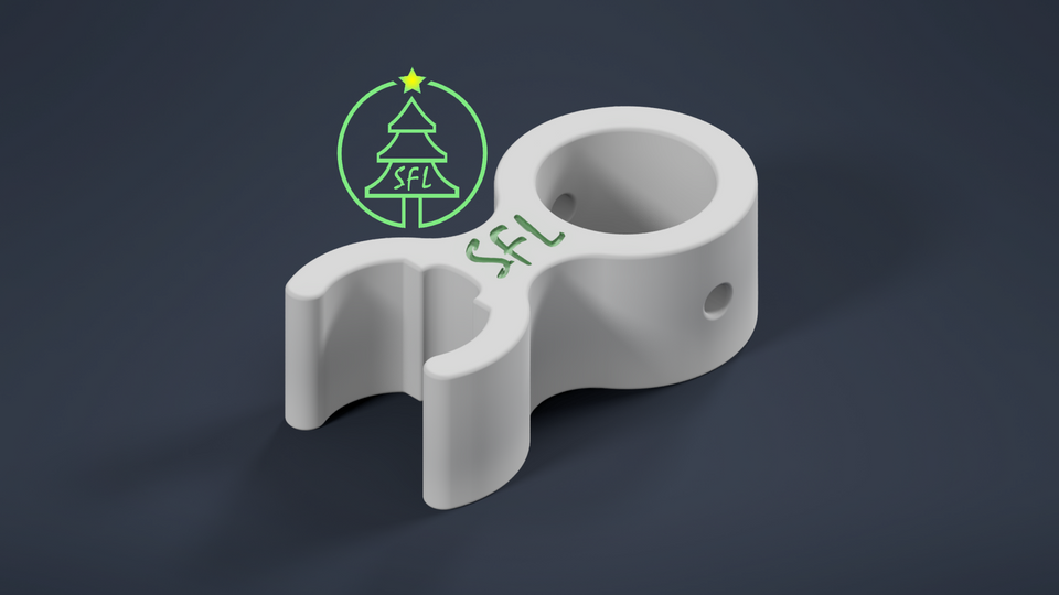 STL File - 1/2" PVC Pipe to HolidayCoro PixelPipe(tm)