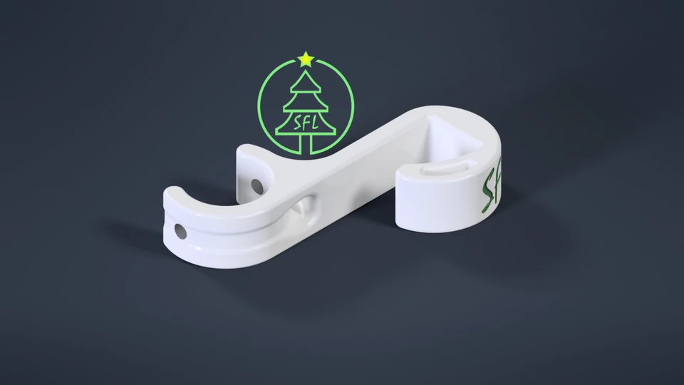 STL File - 1/2" PVC Standard Gutter Clip