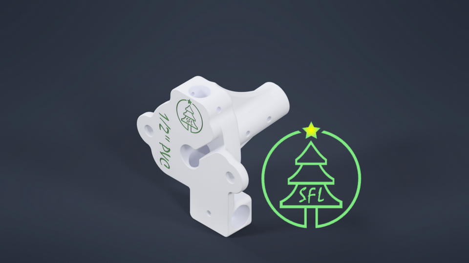 STL File - 3/4" PEX Single SFL Ultimate Arch Base