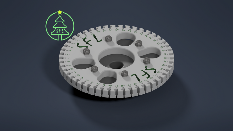 STL File - 8" Seed Pixel Topper - 48 String