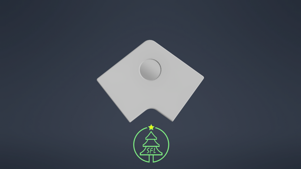 STL File - Permatrack Inside Corner Bracket 9:12 - Bottom & Side Pixel  Mount