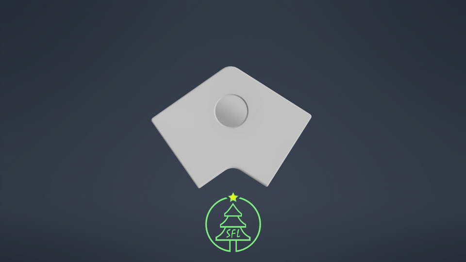 STL File - Permatrack Inside Corner Bracket 8:12 - Bottom & Side Pixel  Mount