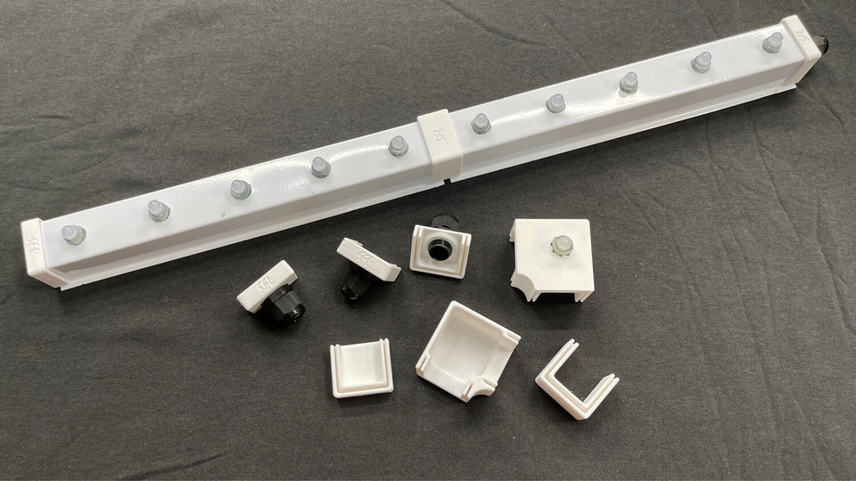 STL File - Permatrack Inside Corner Bracket 6:12 - Bottom & Side Pixel  Mount